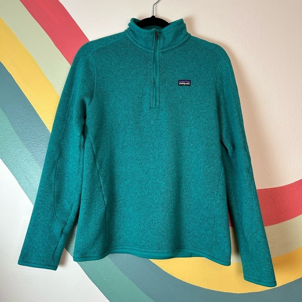 Patagonia Better Sweater 1/4 Zip Fleece Jacket Blue Size Medium